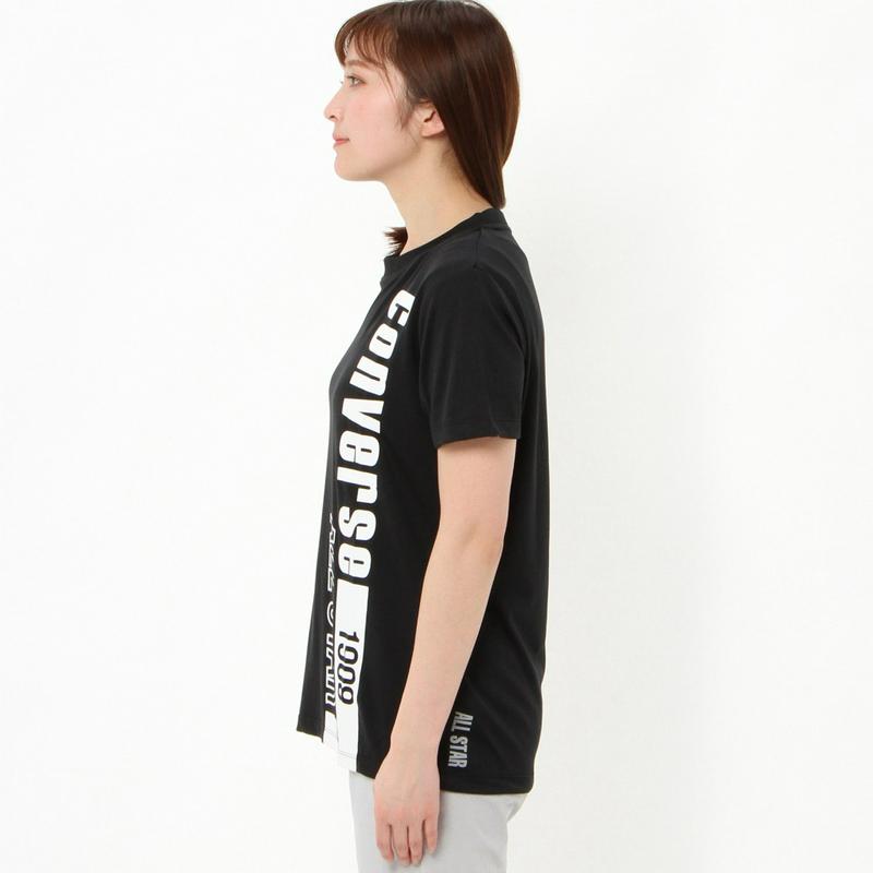 レディース　綿タッチプリント半袖Ｔシャツ【吸汗速乾・ＵＶケア】