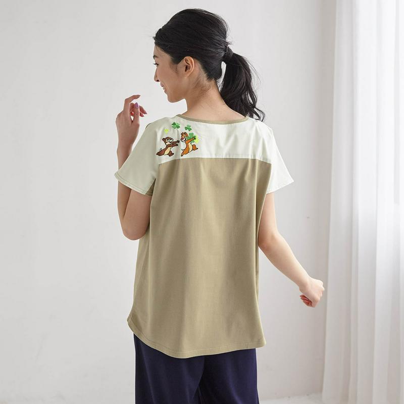 切り替えチュニックＴシャツ