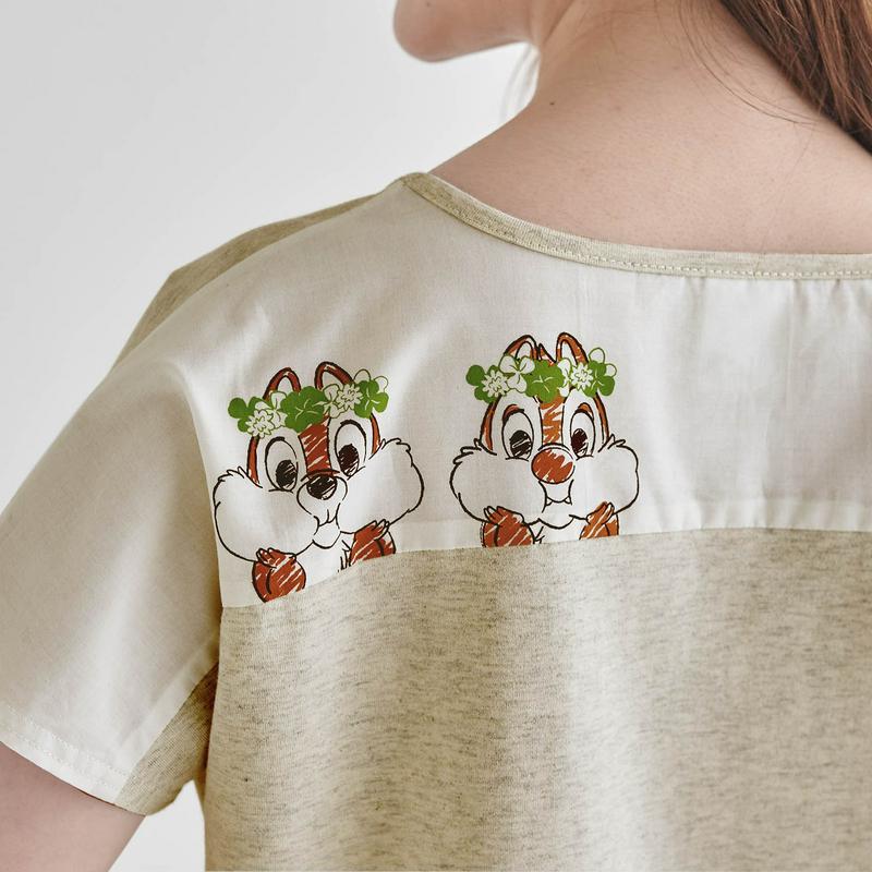 切り替えチュニックＴシャツ