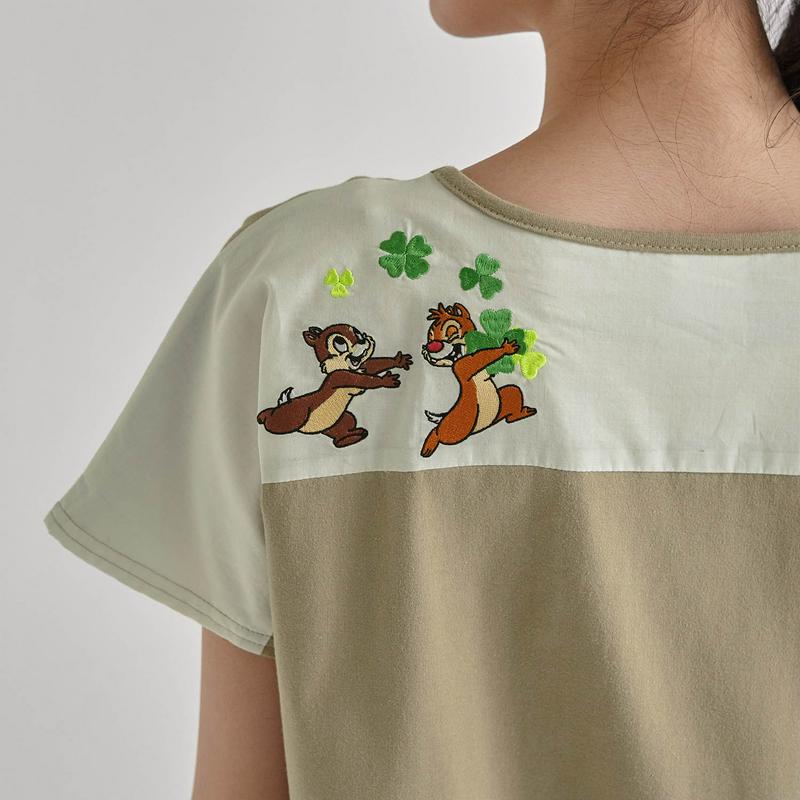 切り替えチュニックＴシャツ