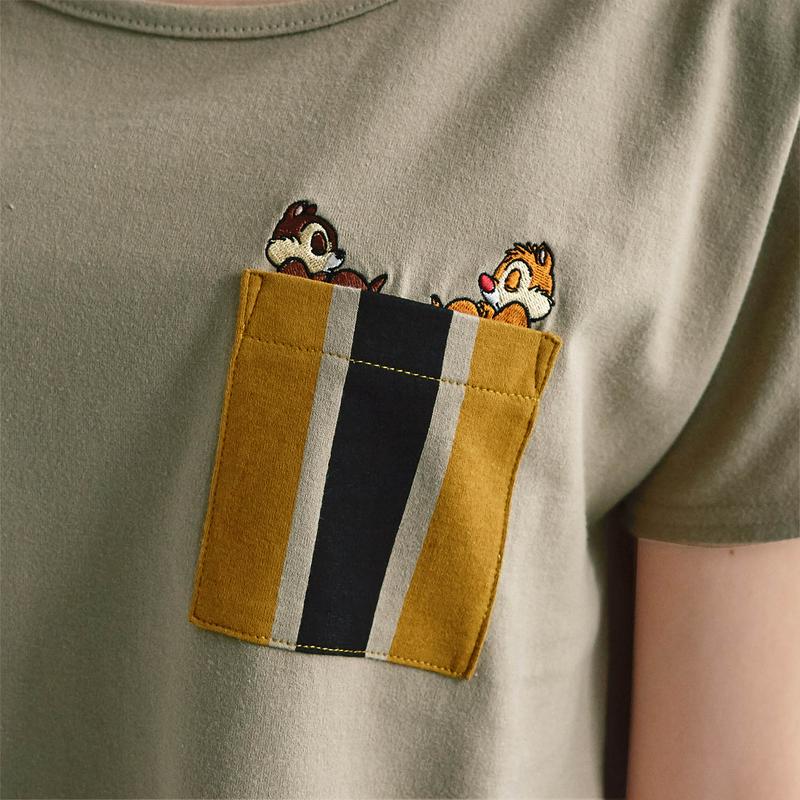 切り替えチュニックＴシャツ