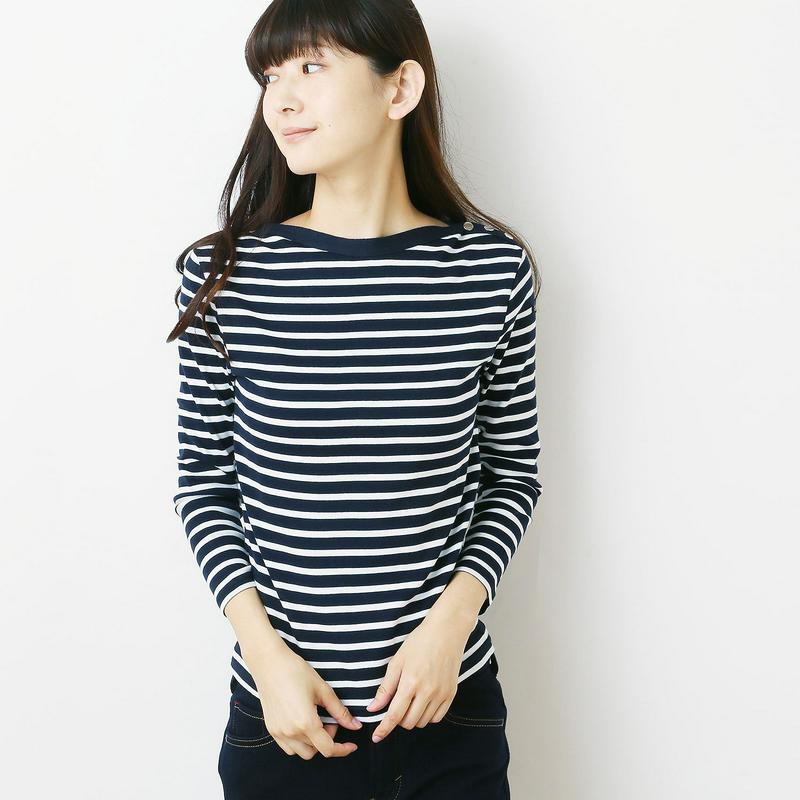 Ｌｅ　Ｍｉｎｏｒ（ルミノア）［別注カラーあり］スムース肩ボタンカットソープルオーバー