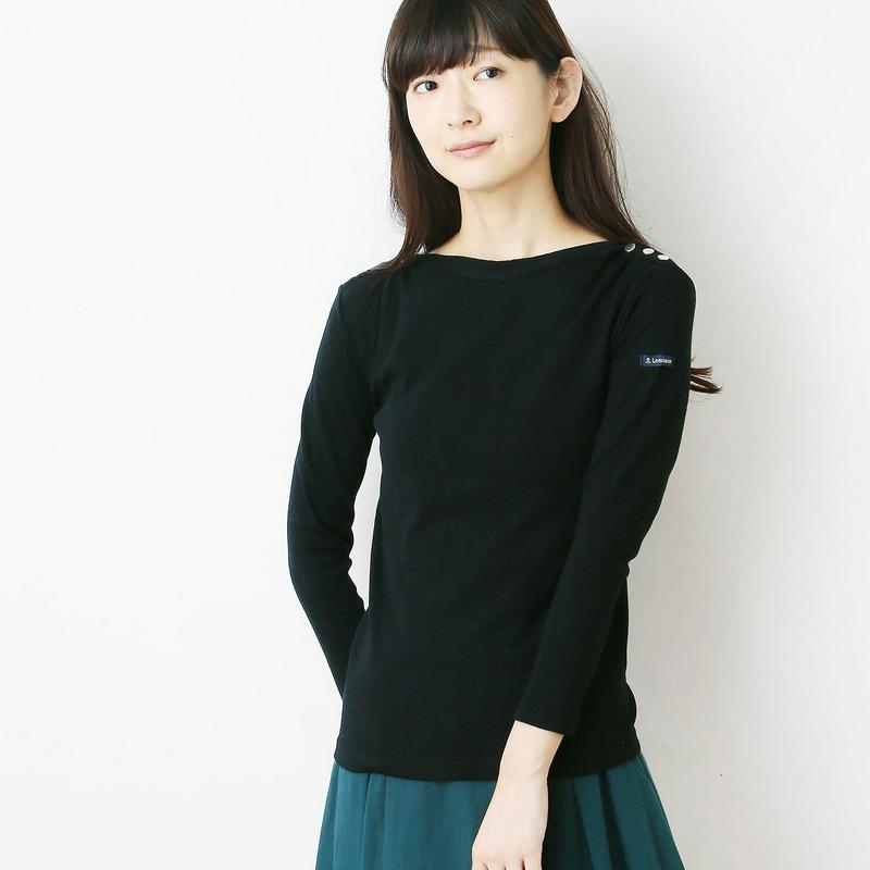 Ｌｅ　Ｍｉｎｏｒ（ルミノア）［別注カラーあり］スムース肩ボタンカットソープルオーバー