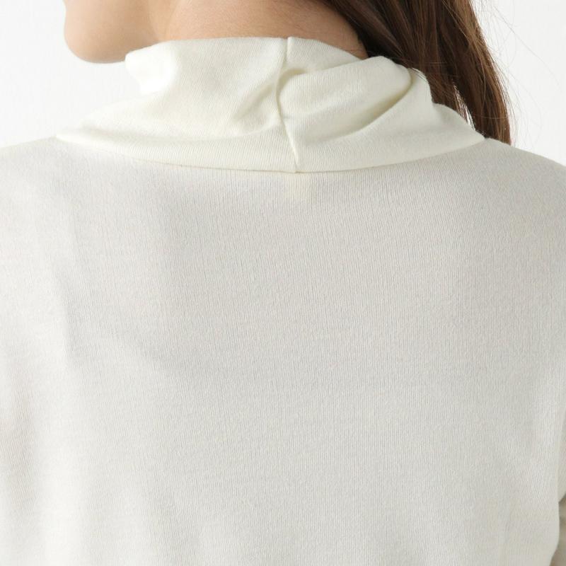 インナーにも◎ガーゼスムースツイストタートルネックＴシャツ（ページワン/PAGE ONE）