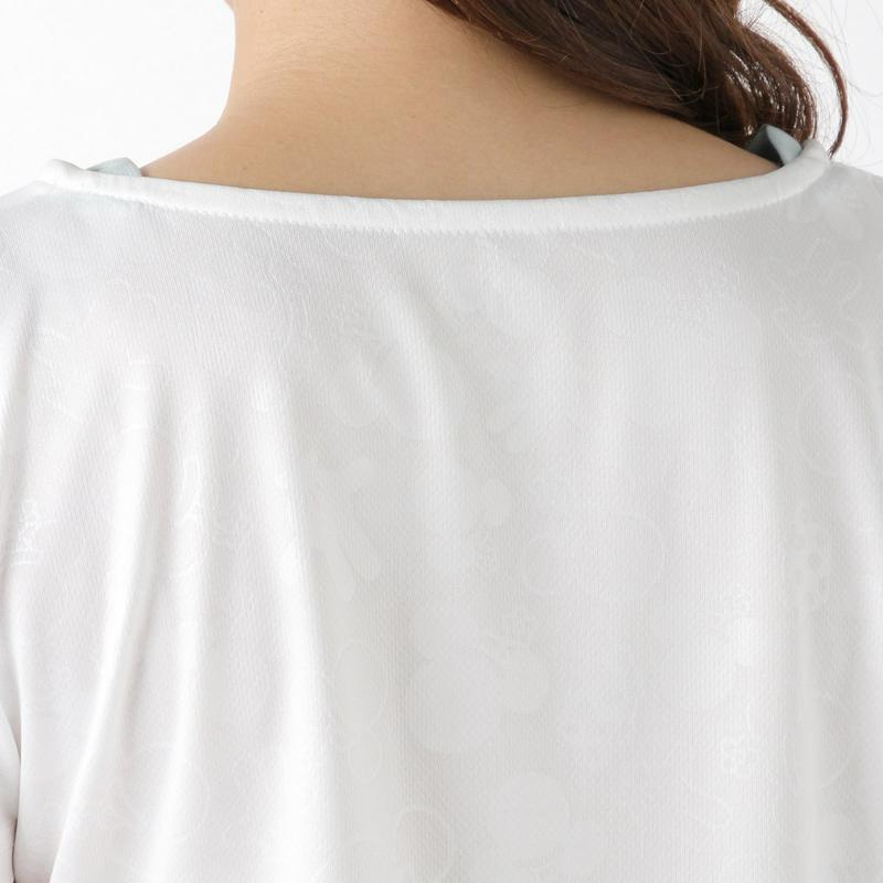 ミニーシャーリングエンボス切替フェイクレイヤードＴシャツ【Ｍ～３Ｌ】