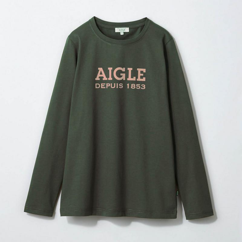 抗菌防臭機能でキレイを持続！ＡＩＧＬＥロゴ長袖Ｔシャツ