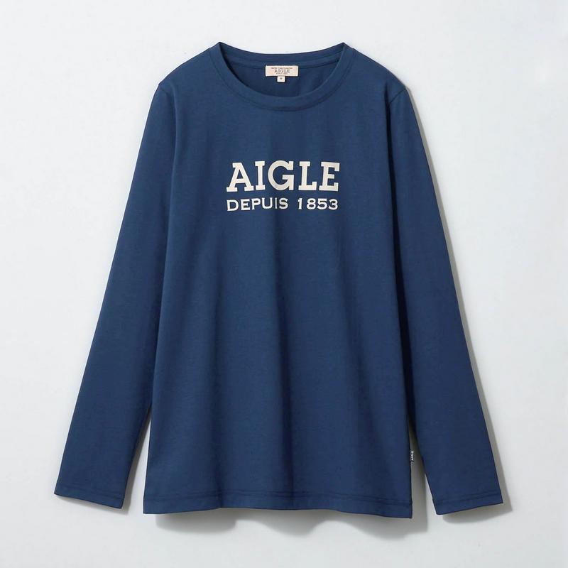 抗菌防臭機能でキレイを持続！ＡＩＧＬＥロゴ長袖Ｔシャツ