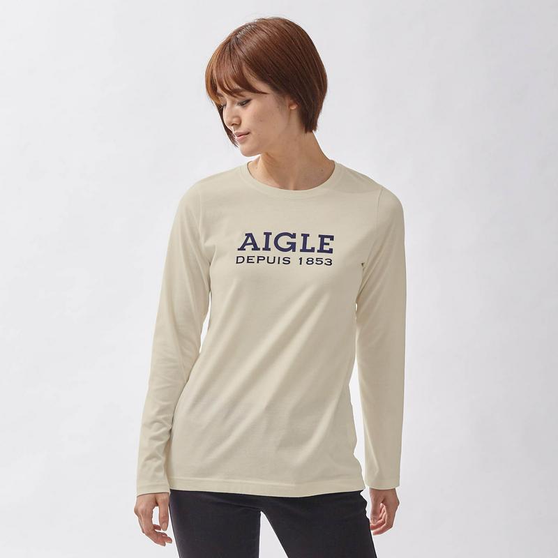 抗菌防臭機能でキレイを持続！ＡＩＧＬＥロゴ長袖Ｔシャツ
