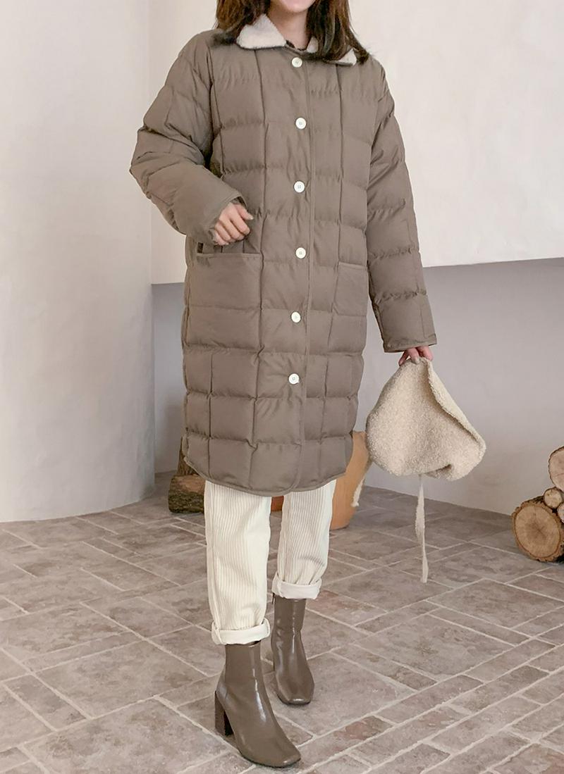 ボアカラーキルティングジャケット