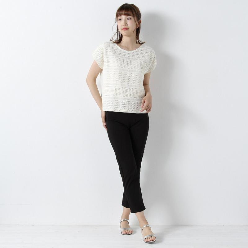 ハシゴレース使いゆるＴシャツ【Ｍ～５Ｌ】
