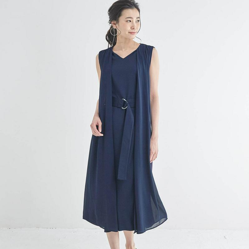 【ＳＴＹＬＥ　ＳＮＡＰ掲載】重ね着風３ＷＡＹカットソーワンピース