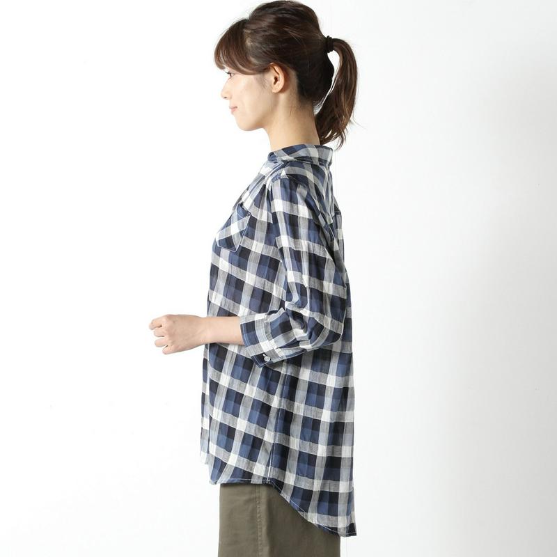 【特別価格】綿混素材のギンガムチェックシャツ【Ｍ～３Ｌ】