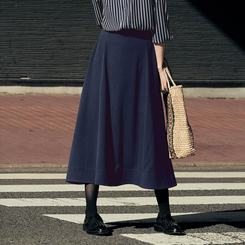 【ＳＴＹＬＥ　ＳＮＡＰコラボ】下腹ポッコリしにくいすっきりロングスカート