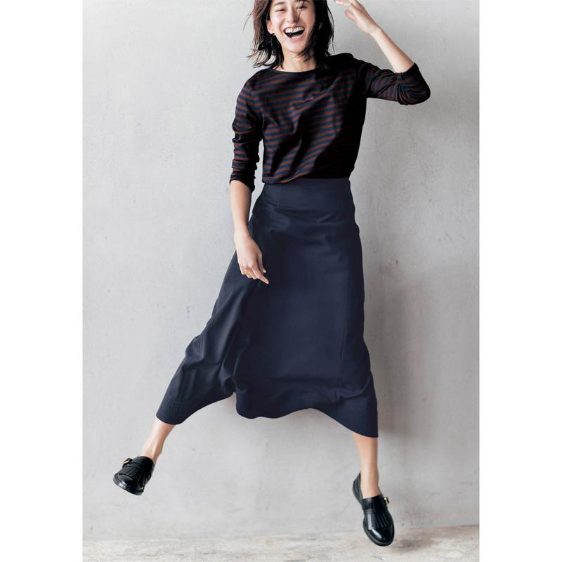 【ＳＴＹＬＥ　ＳＮＡＰコラボ】下腹ポッコリしにくいすっきりロングスカート