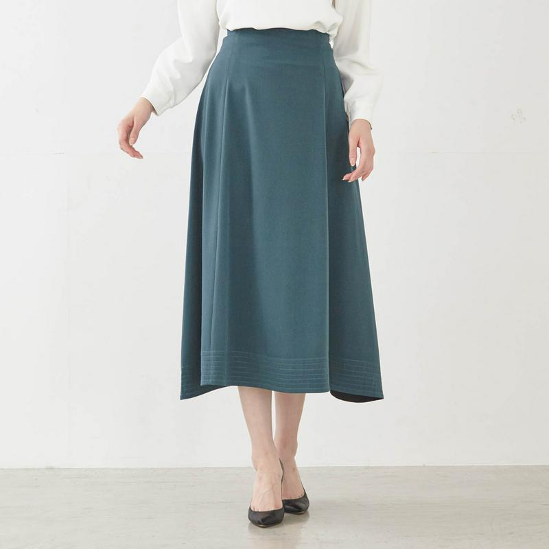 【ＳＴＹＬＥ　ＳＮＡＰコラボ】下腹ポッコリしにくいすっきりロングスカート