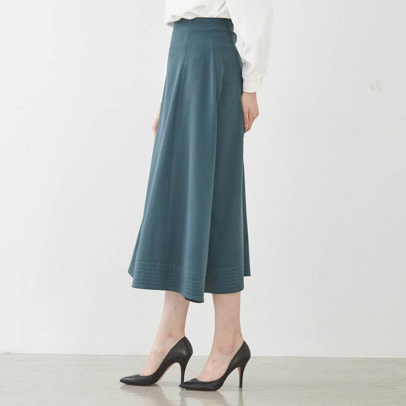 【ＳＴＹＬＥ　ＳＮＡＰコラボ】下腹ポッコリしにくいすっきりロングスカート