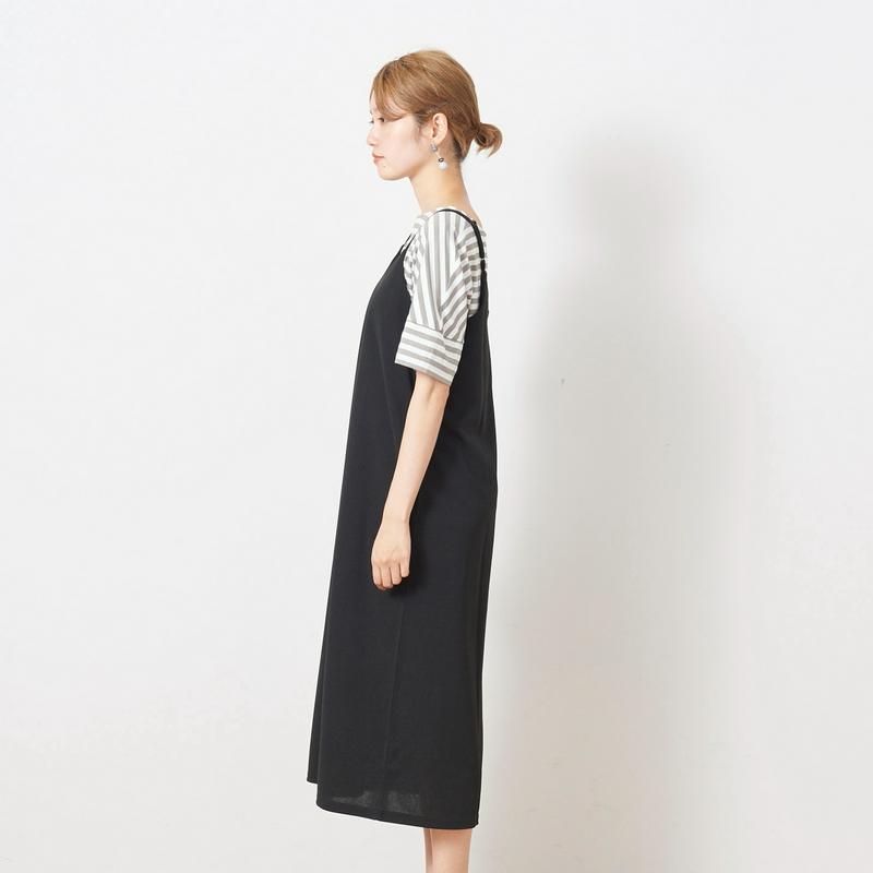 夏に嬉しいイージーケア◎カットジョーゼットキャミワンピース【Ｍ～３Ｌ】