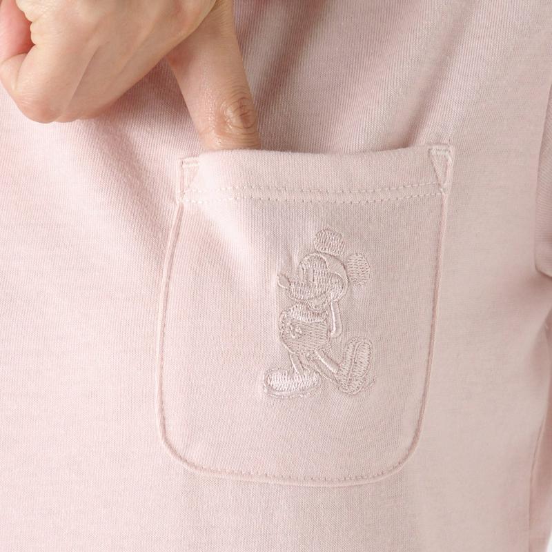 ミッキーポケット付き半袖Ｔシャツ【Ｍ～３Ｌ】
