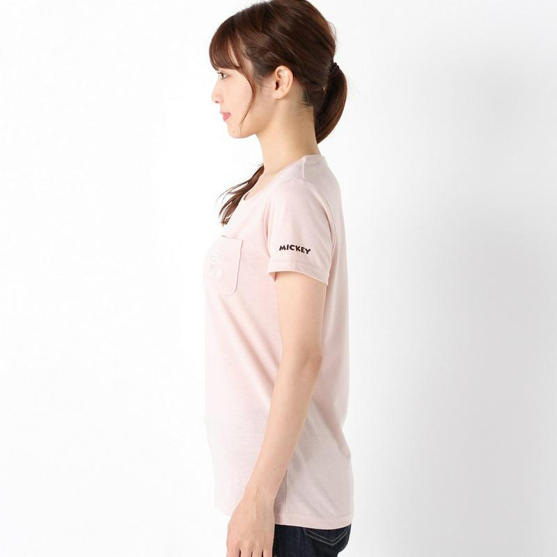 ミッキーポケット付き半袖Ｔシャツ【Ｍ～３Ｌ】