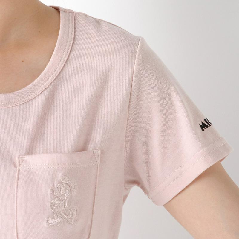 ミッキーポケット付き半袖Ｔシャツ【Ｍ～３Ｌ】
