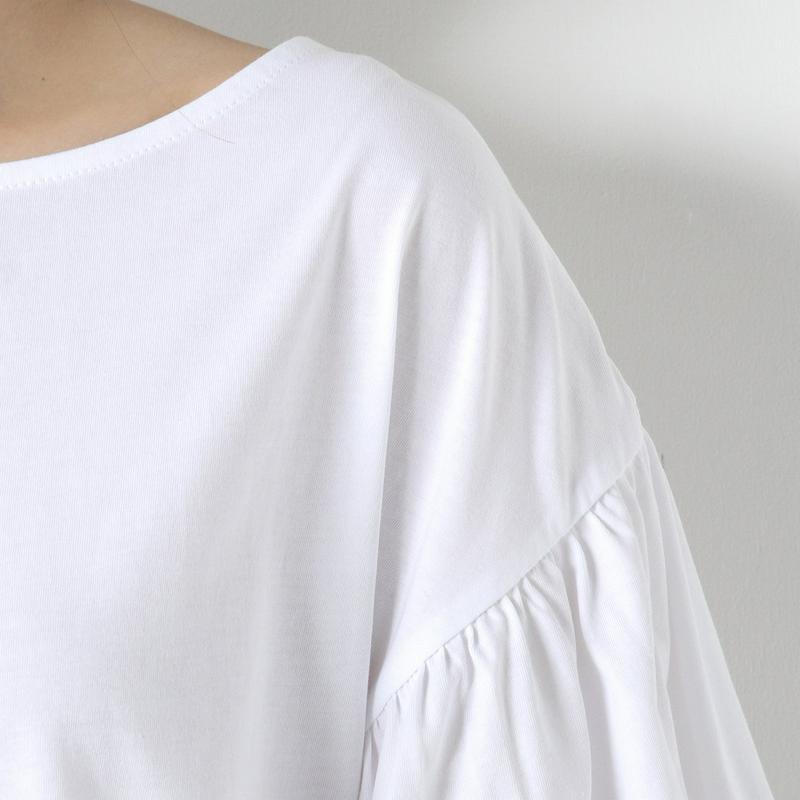 【接触冷感】フレア袖で二の腕カバー◎やわらか綿素材フレア袖Ｔシャツ