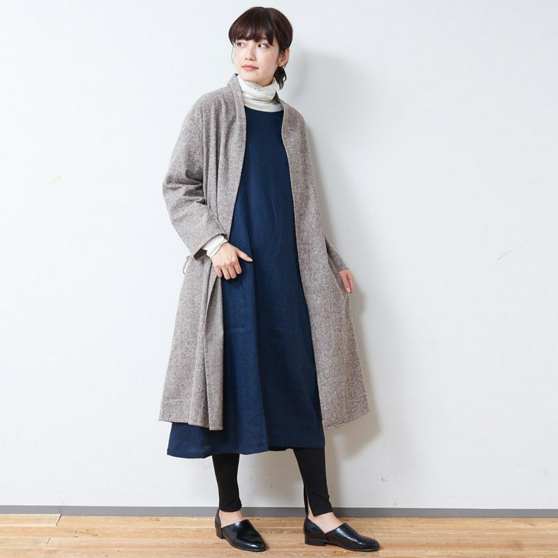 リネン１００％ゆったりロングワンピース【新色追加】【Ｓ～３Ｌ】（ディージーワイ/D*g*y）