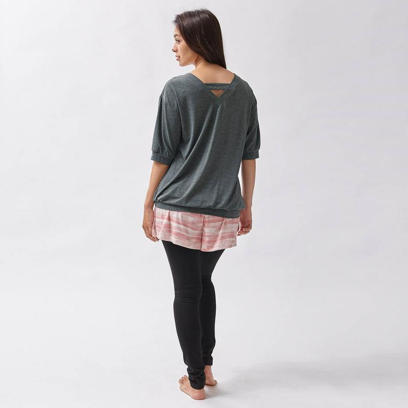 まとめ買いでお得！ＶネックチュニックＴシャツ【Ｓ～３Ｌ】