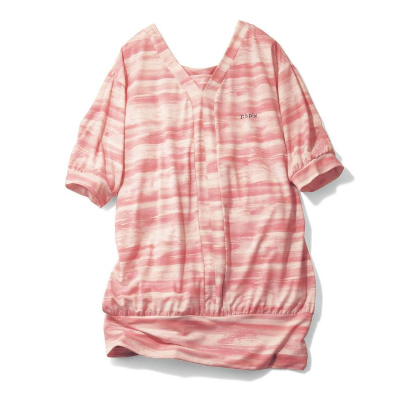 まとめ買いでお得！ＶネックチュニックＴシャツ【Ｓ～３Ｌ】