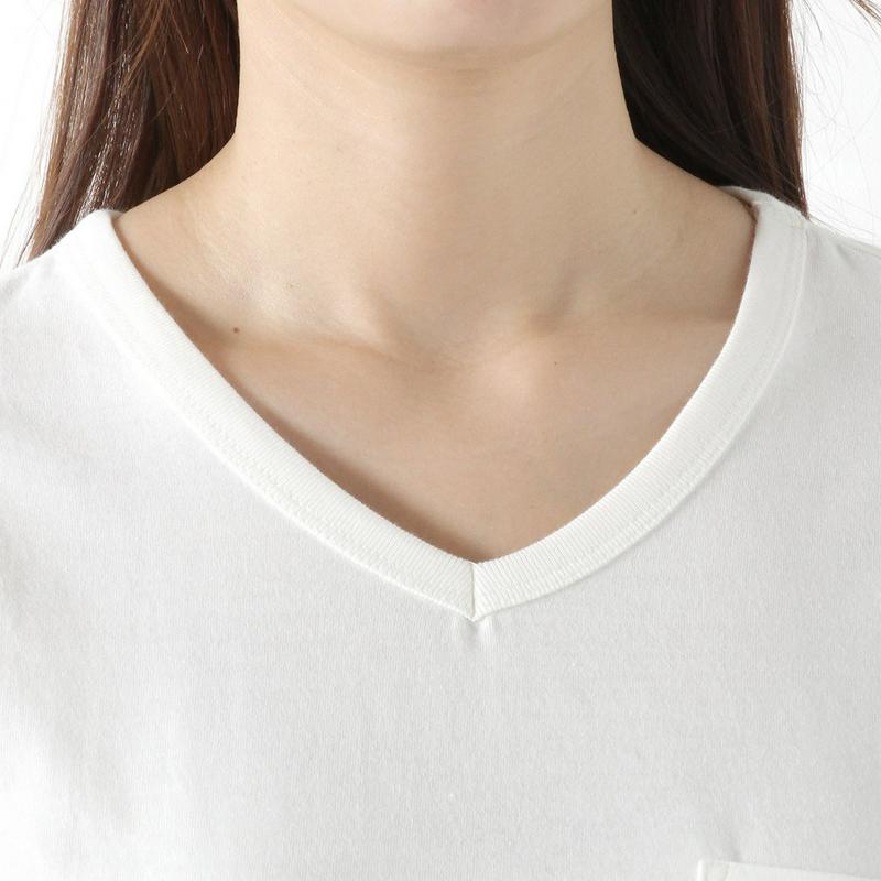 【汗染み防止＆抗菌防臭】ポケット付きＶネック半袖Ｔシャツ