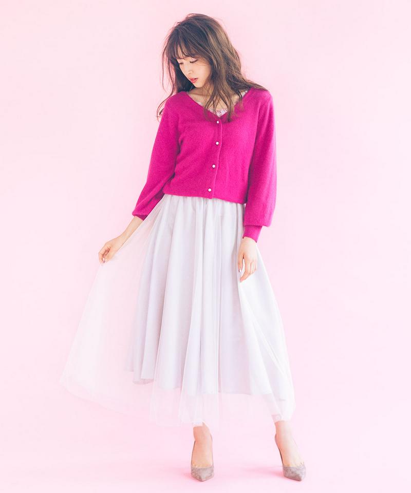 【WEB限定】パウダーベリーフラワーキャミソール