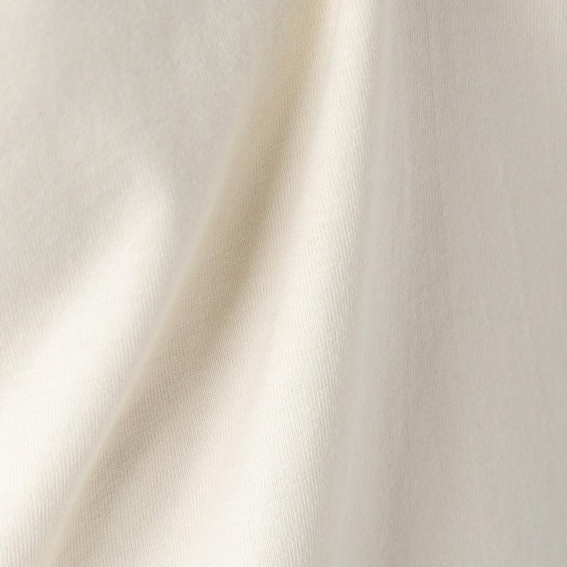 袖裏シャンブレーボートネック７分袖Ｔシャツ