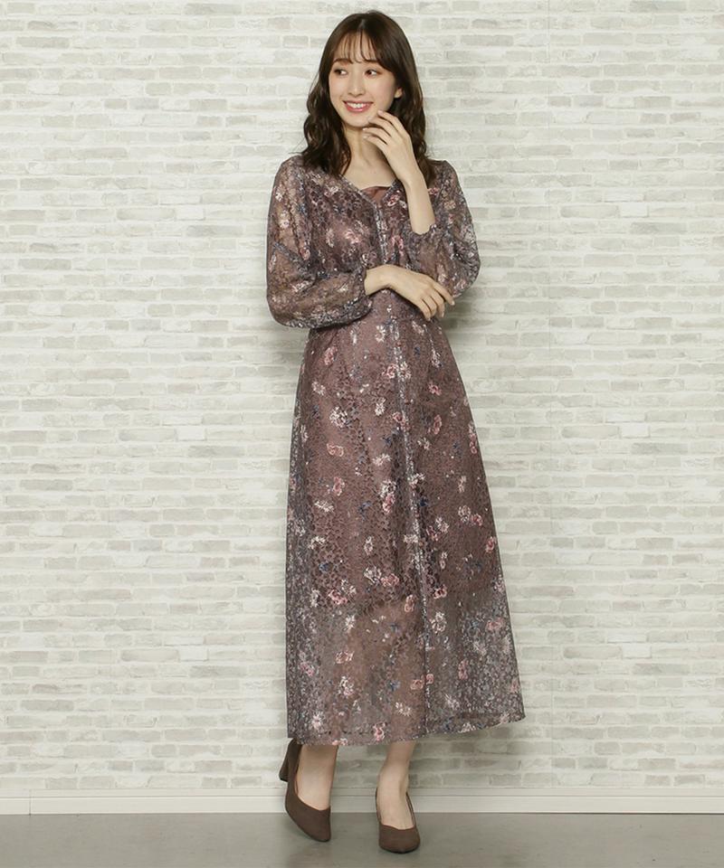 ボタニカルレースナローワンピース