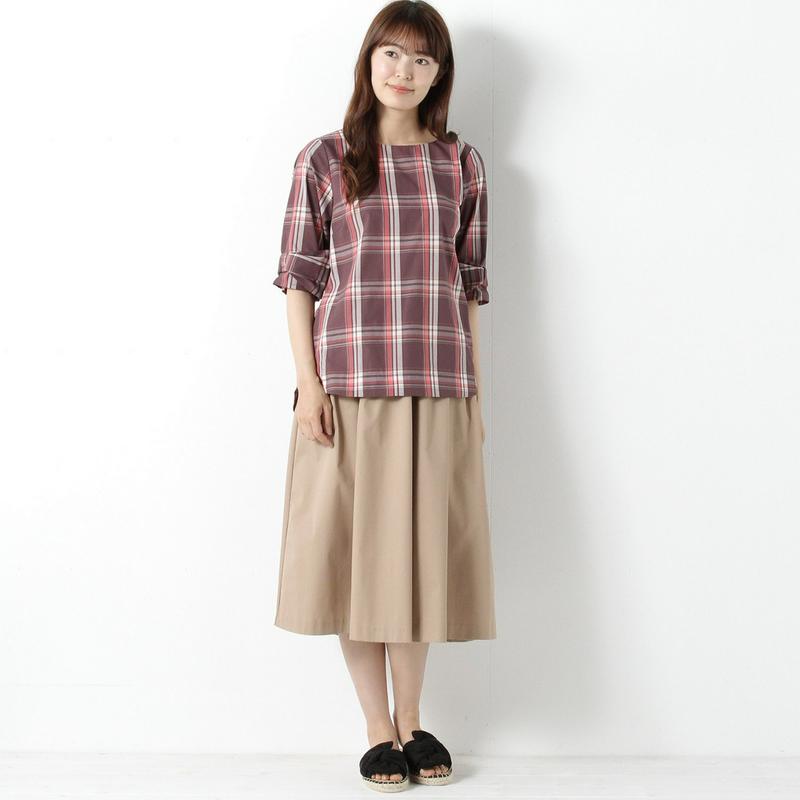 【３／２５（水）で販売終了】春の人気商品★綿素材の袖リボンブラウス（５分袖）