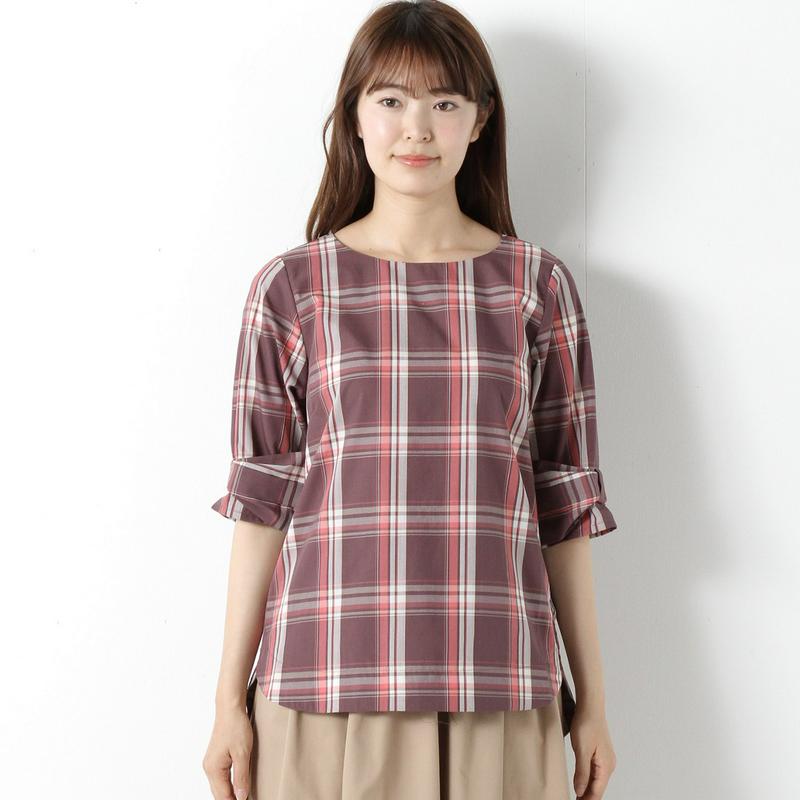 【３／２５（水）で販売終了】春の人気商品★綿素材の袖リボンブラウス（５分袖）