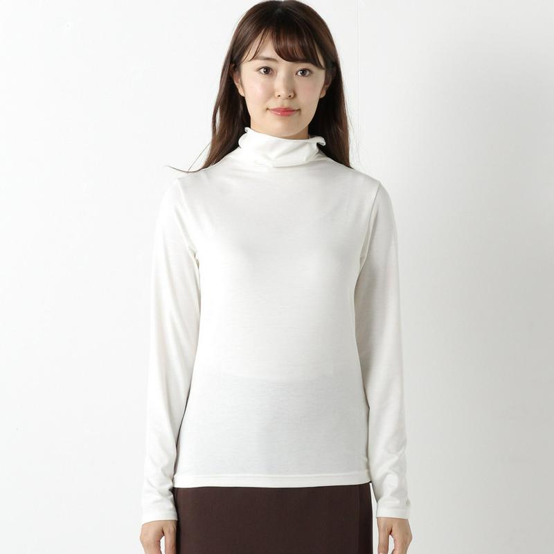 インナーにも◎発熱保温ハイネック長袖Ｔシャツ（ページワン/PAGE ONE）
