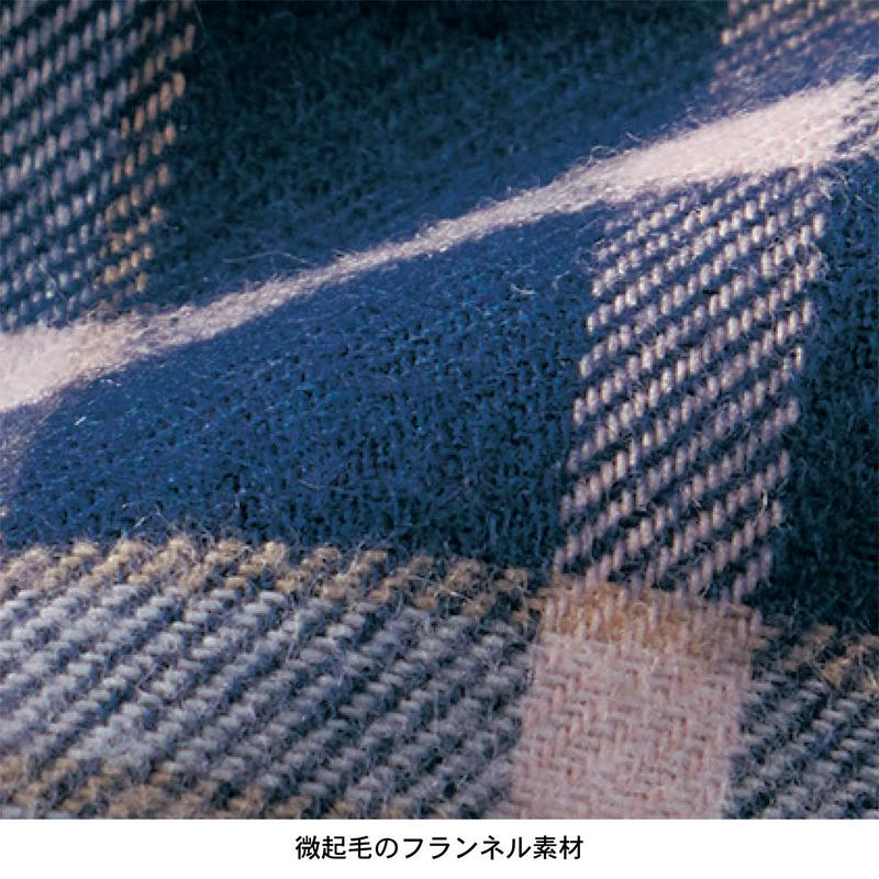 フランネルチェック長袖シャツ【吸汗・速乾】