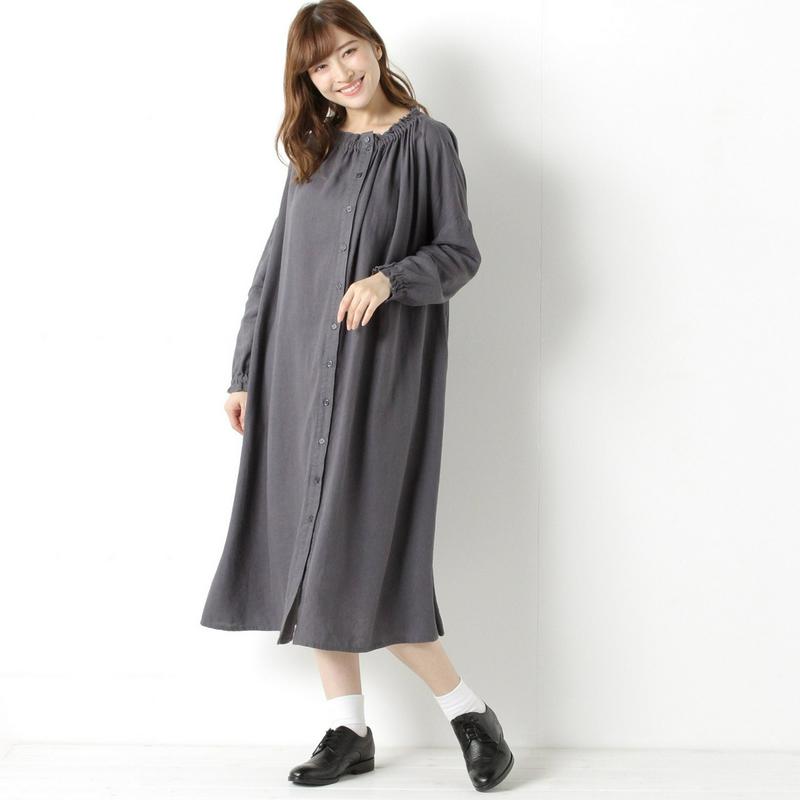 麻レーヨンの２ｗａｙワンピース