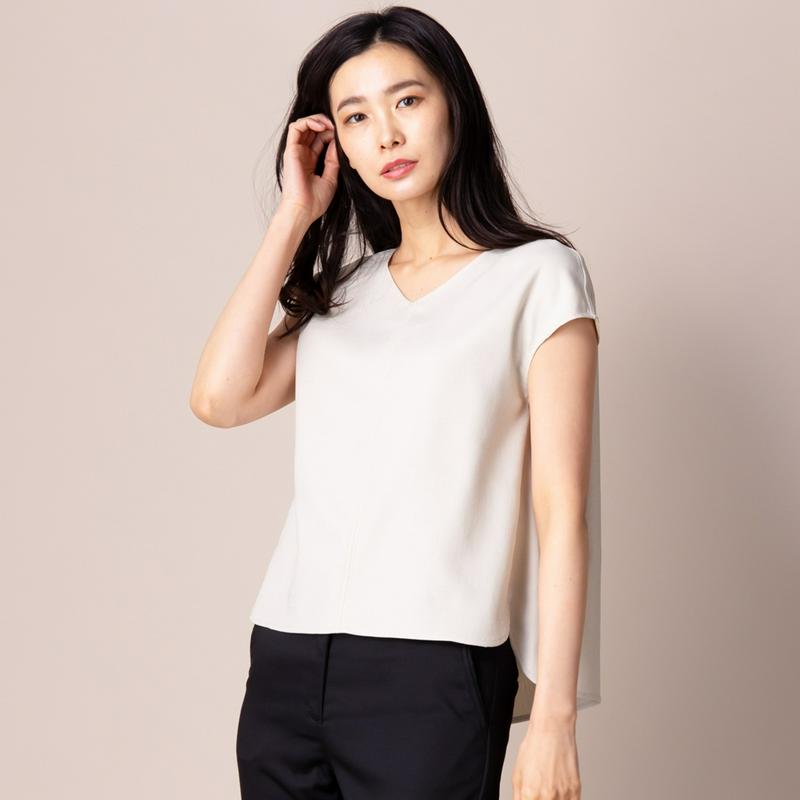 【ＳＴＹＬＥ　ＳＮＡＰ掲載】【セットアップ可】リネンライクひさし袖ブラウス【Ｓ～３Ｌ】
