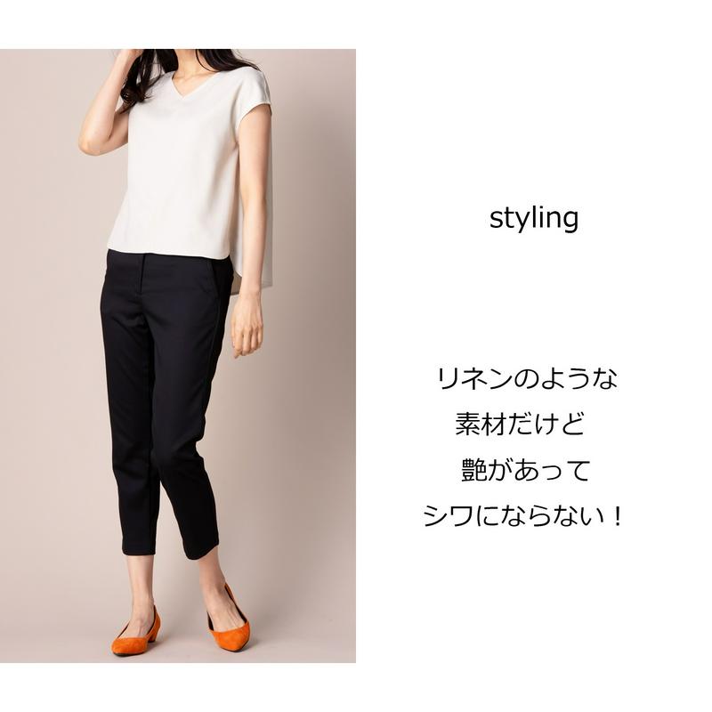 【ＳＴＹＬＥ　ＳＮＡＰ掲載】【セットアップ可】リネンライクひさし袖ブラウス【Ｓ～３Ｌ】