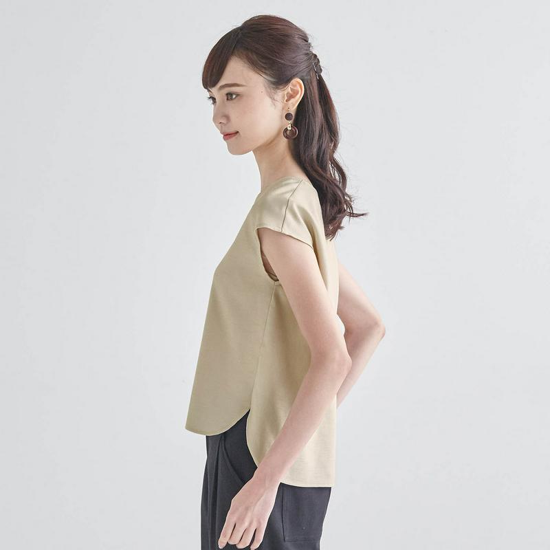 【ＳＴＹＬＥ　ＳＮＡＰ掲載】【セットアップ可】リネンライクひさし袖ブラウス【Ｓ～３Ｌ】