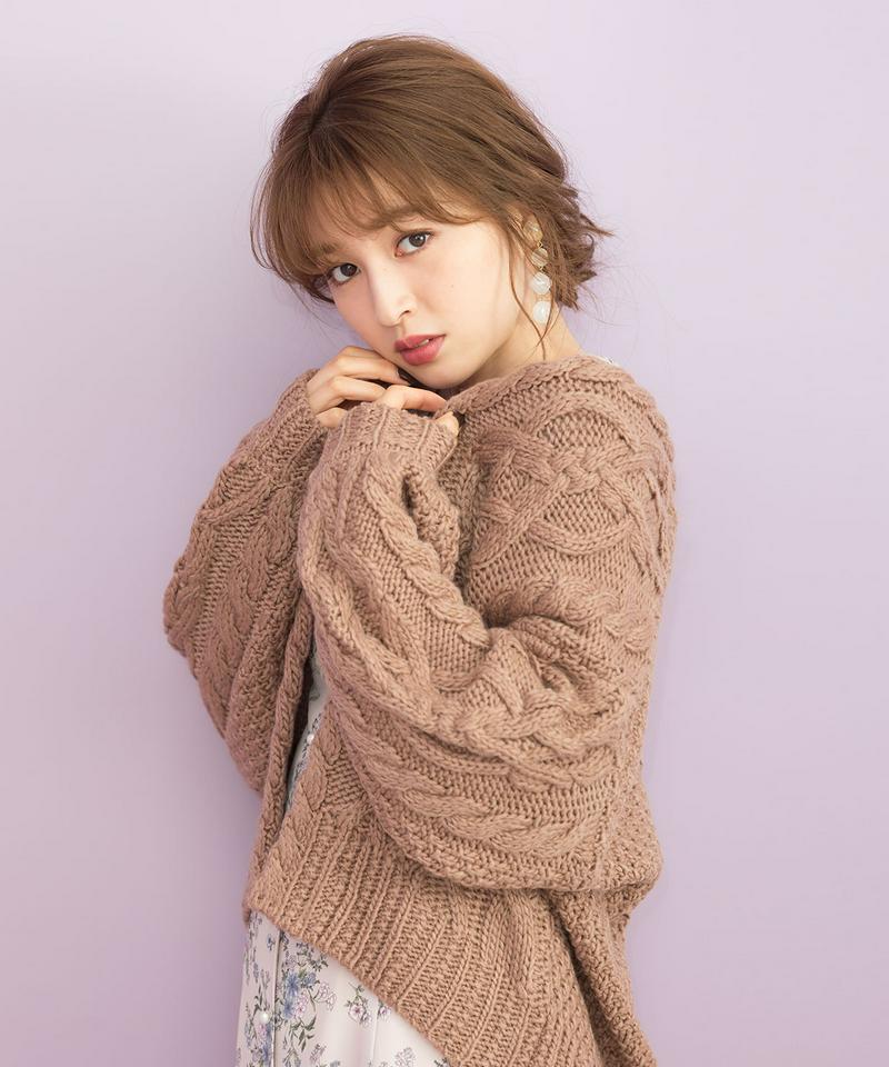 ロービングケーブルカーディガン