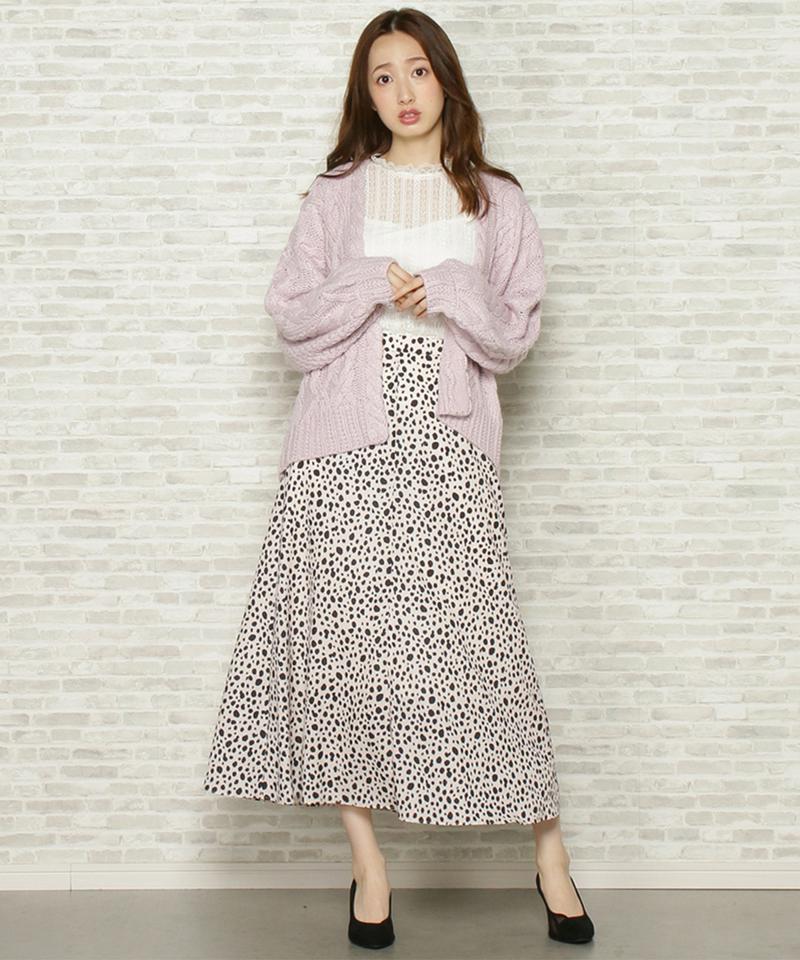 ロービングケーブルカーディガン