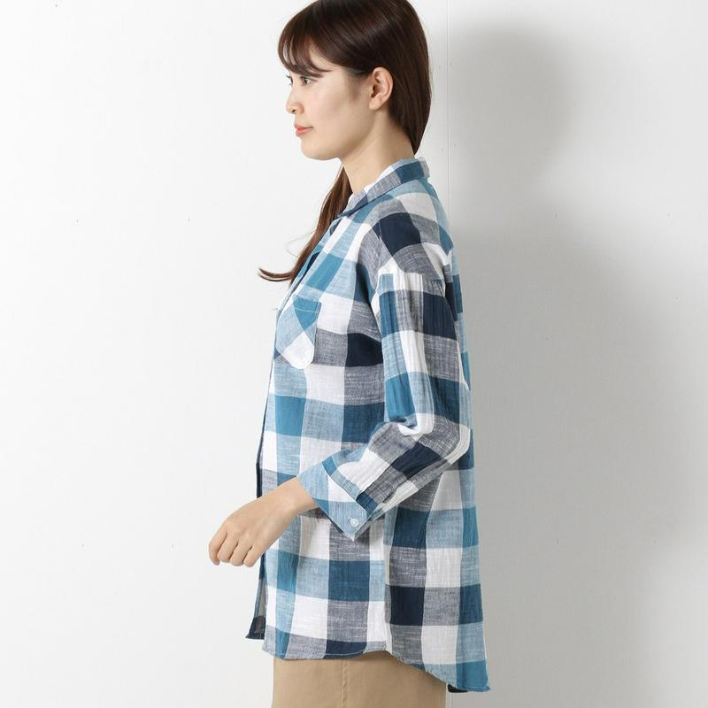 シルケット加工でしなやかな肌触り◎コットンスラブシャツ【Ｍ～４Ｌ】