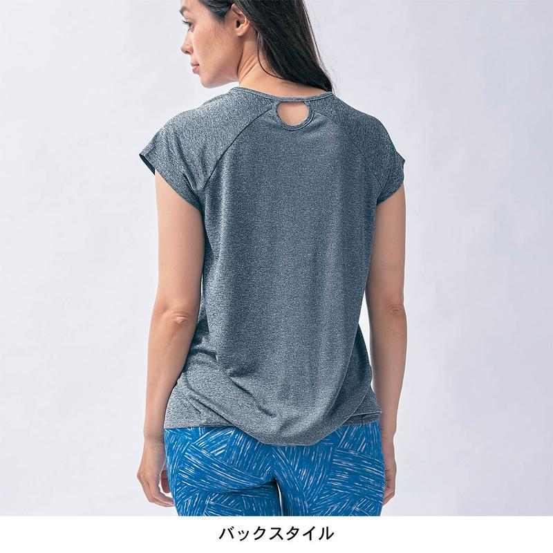 気になる体型カバーも◎フレンチスリーブチュニック【ホットヨガＯＫ】【Ｓ～３Ｌ】