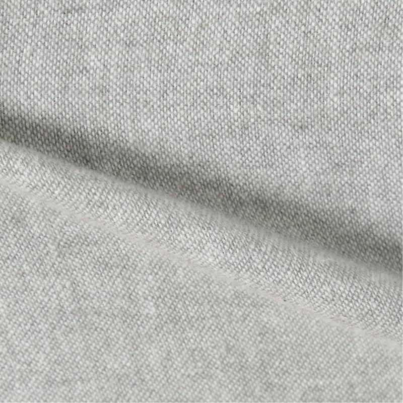 コットンリネン起毛素材のロングシャツワンピース