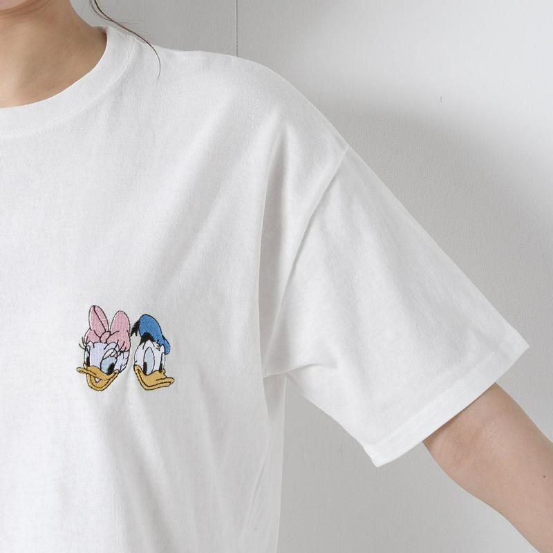 ドナルド＆デイジー胸刺繍ワンピース