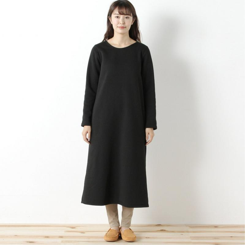 何枚でも欲しい◎あったか裏起毛のＡラインワンピース