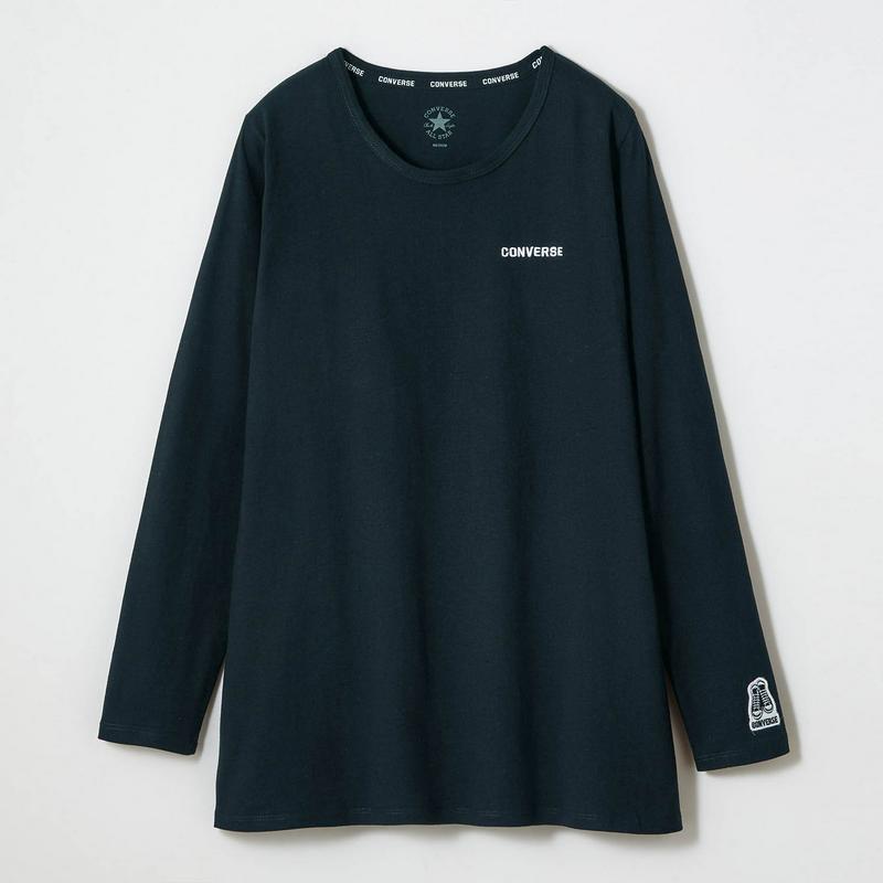 長め丈がうれしい！天竺ワンポイント刺しゅうロング丈Ｔシャツ