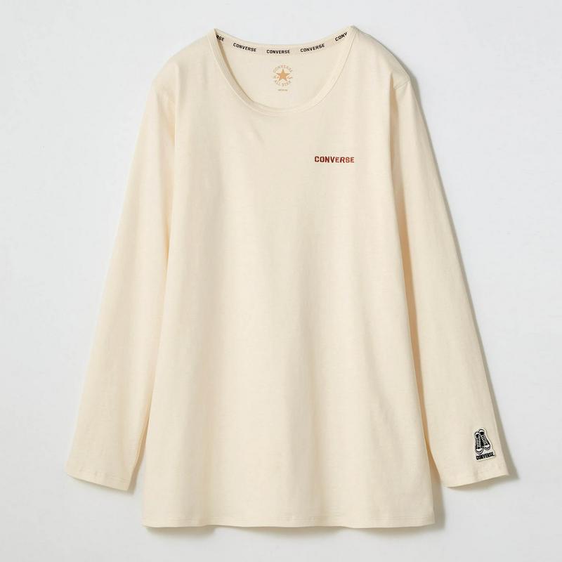 長め丈がうれしい！天竺ワンポイント刺しゅうロング丈Ｔシャツ