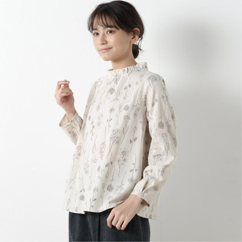 選べる５柄展開◎衿フリルブラウス